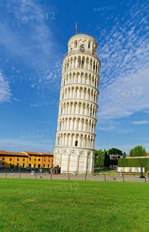 Leaning Tower, Torre pendente di Pisa, Cathedral, Cattedrale Metropolitana Primaziale di Santa Maria Assunta, Miracles Square, Piazza dei Miracoli also Campo dei Miracoli, Piazza del Duomo, Pisa, Tuscany, Italy, UNESCO World Heritage Site, Europe
