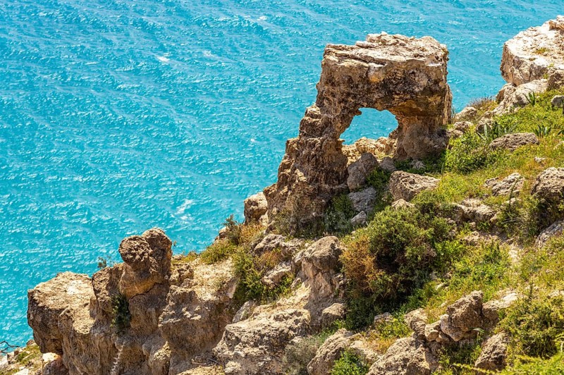 The cliffs of Cape Aspro near Pissouri, Cyprus, Europe