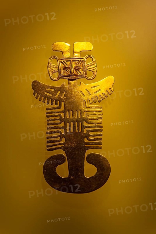 Artefacts in the gold museum, Bogota, Colombia, South America