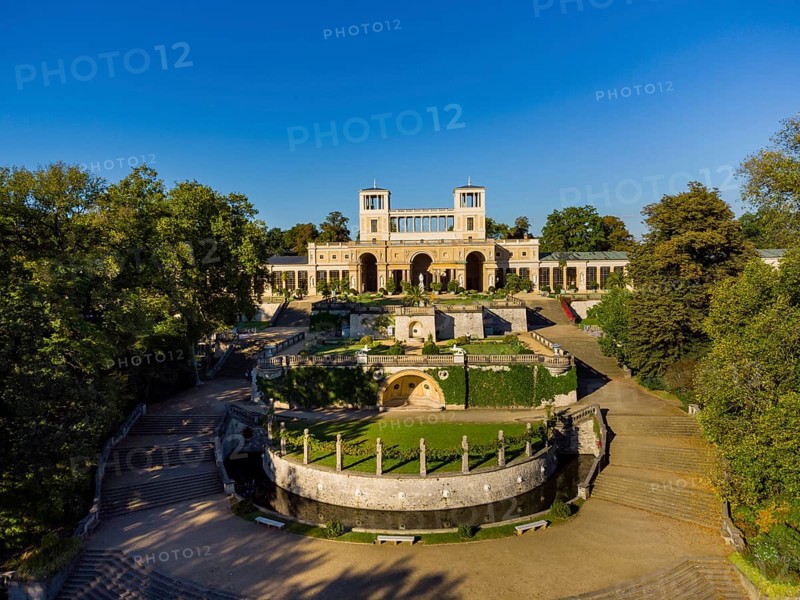 Park Sanssouci belongs to the ensemble of Potsdam's palace parks. Orangery Palace Renaissance palace from 1851-64 with observation tower and orangery wings that still house plants today