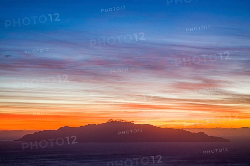 Sunset at the sea. Fogo. Cabo Verde. Africa