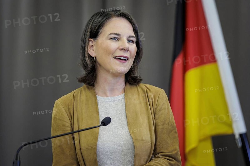 Annalena Bärbock (Bündnis 90 Die Grünen), Federal Minister of Foreign Affairs, and Catherine Colonna, Minister of Foreign Affairs of France, recorded during a press conference of a joint German-French meeting in Lauterbourg, 21.07.2023., Lauterbourg, Germany, Europe