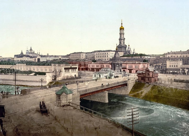 Panorama of Kharkov, Kharkiv, Ukraine, Russia, c. 1890, Historic, digitally enhanced reproduction of a photochromic print of the period, Europe