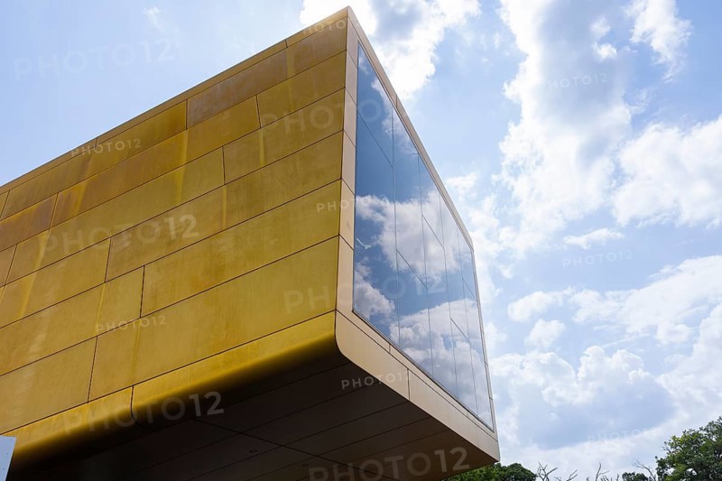 Striking modern visitor centre with astronomical exhibitions on the Bronze Age and digital planetarium