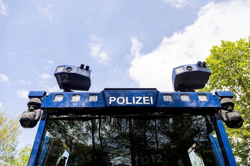 Joint press event of the Saxon State Ministry of the Interior and the Saxon State Ministry of Energy, Climate Protection, Environment and Agriculture Minister of the Interior Armin Schuster and Minister of the Environment Wolfram Günther provided information on how to better prepare for the next forest fires. Water cannons of the police, which can also be used to fight fires