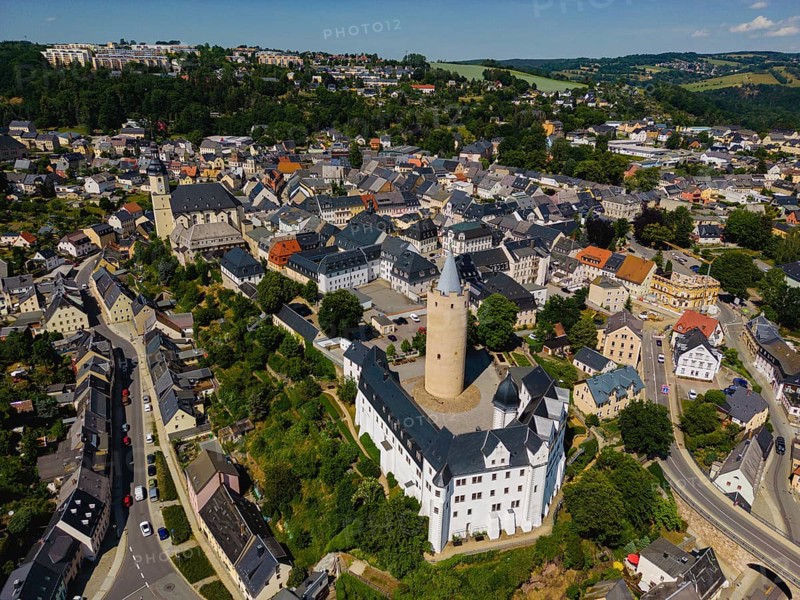 Wildeck Castle is a former hunting lodge in Zschopau in Saxony. It stands on a rocky spur in the immediate vicinity of the Zschopau River
