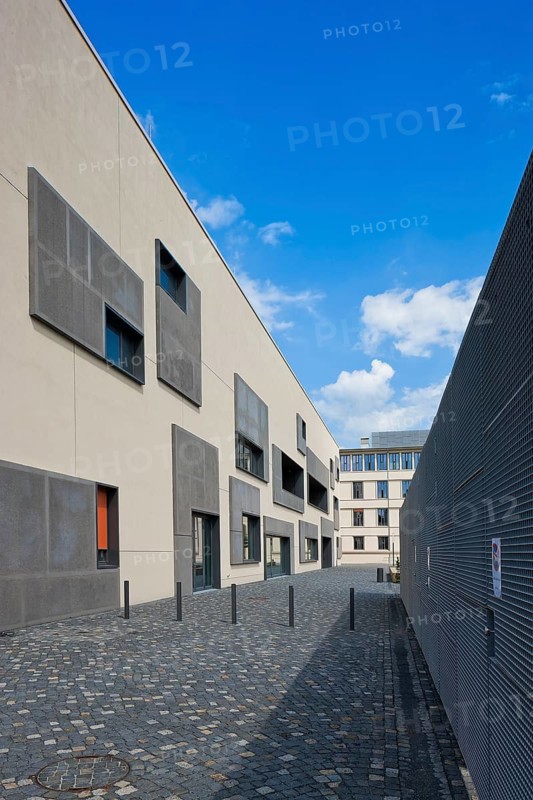 The remodelling and new buildings have turned the site into the third largest campus in Dresden. The new building on Gerockstrasse houses the canteen and library of the Dresden University of Cooperative Education and the Protestant University of Social Work