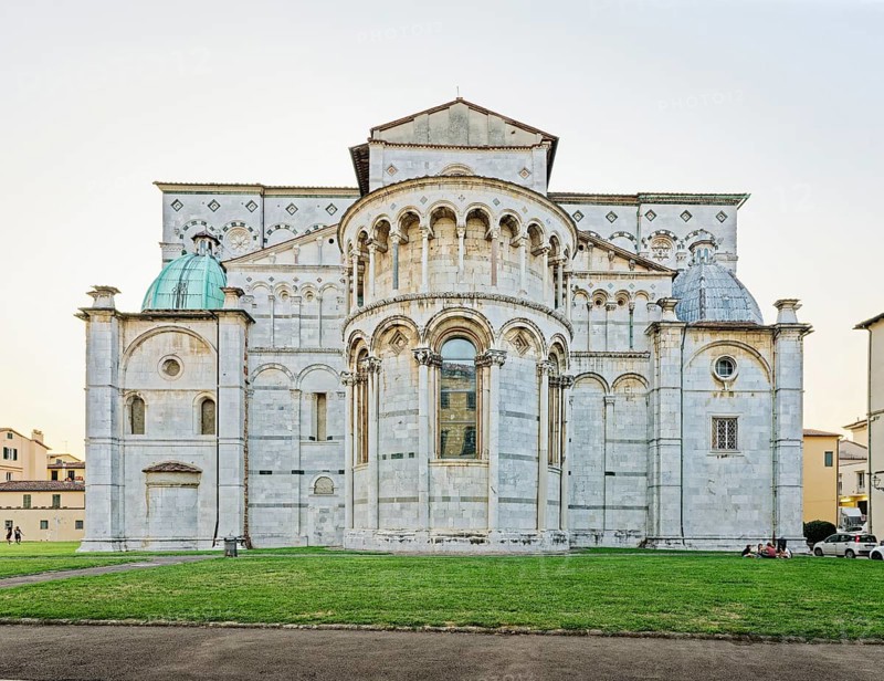 Apse and choir, Cathedral, Cattedrale di San Martino also Duomo di Lucca, Lucca, Tuscany, Italy, Europe