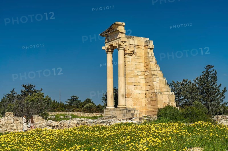 Sanctuary and temple of Apollo Hylates in the ancient city of Kourion, Episkopi, Cyprus, Europe