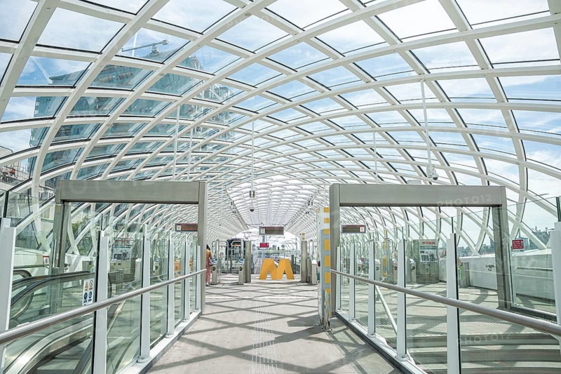 Station with white struts, The Hague, Netherlands