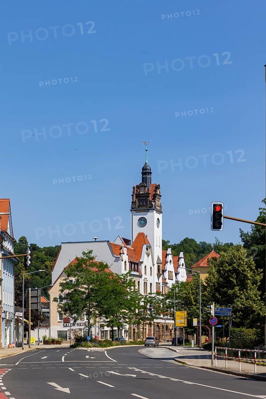 Freital is a large district town in the centre of the Free State of Saxony, located about nine kilometres southwest of the centre of the state capital and adjacent to Dresden. Dresdner Strasse with town hall