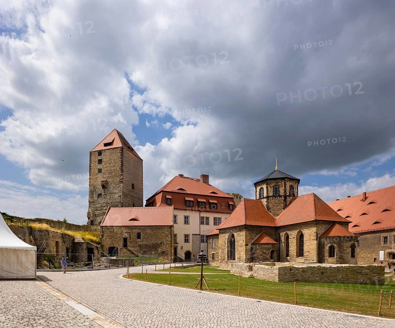 Querfurt Castle is located in the town of Querfurt in Saalekreis, Saxony-Anhalt. The hilltop castle is one of the largest medieval castles in Germany