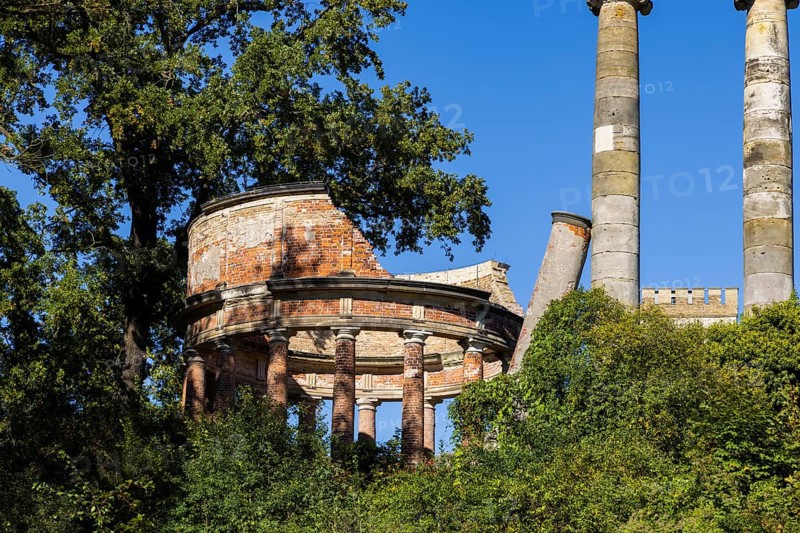 Park Sanssouci is part of the Potsdam palace park ensemble. Norman Tower and Round Temple