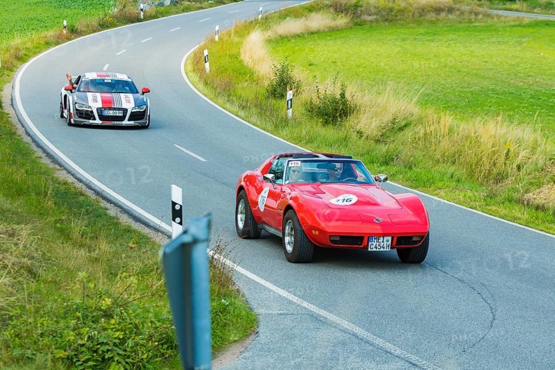 A drive for vintage vehicles. Skilful handling of the vehicle, finding the route by means of the road book and consistent driving style will be assessed. The route, time and drive-through checks as well as special stages are determined by the road book and the boarding card. Chevrolet Corvette C3 1974