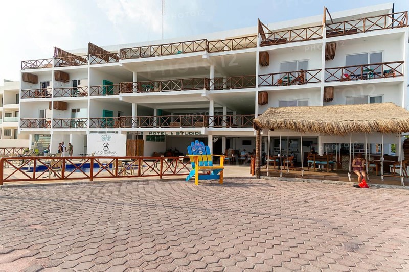Ocean Drive hotel and studios, Isla Mujeres, Caribbean Coast, Cancun, Quintana Roo, Mexico, Central America