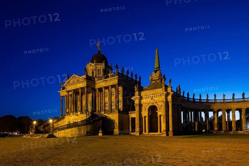 Park Sanssouci is part of the Potsdam palace park ensemble. Colonnade with Triumphal Gate