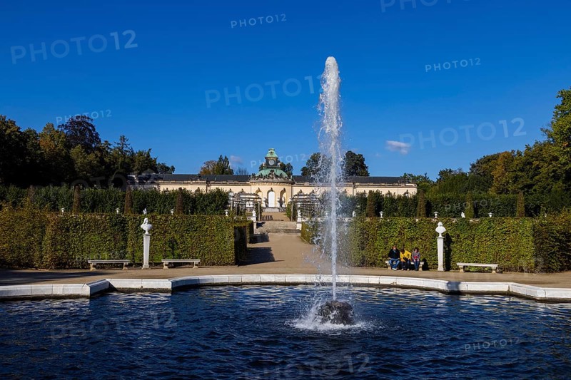 Sanssouci Palace, Royal Summer Palace with 18th century furniture and famous vineyard terraces
