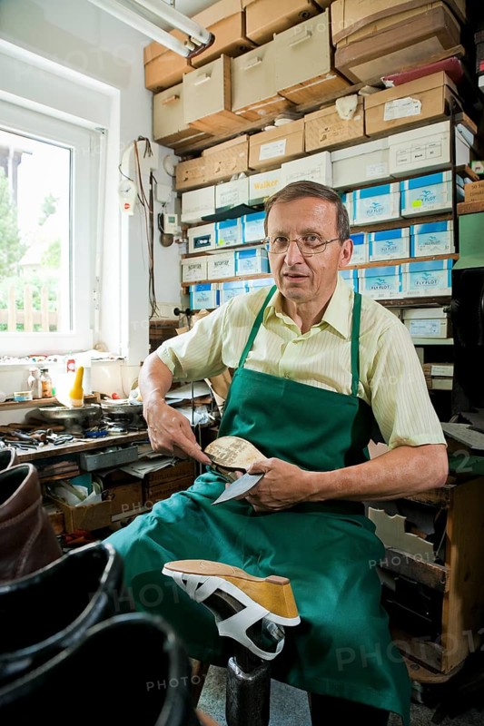 Obercunnersdorf in Upper Lusatia, master shoemaker Wolfgang Schwope