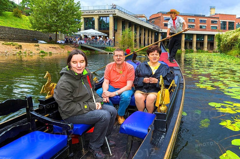 Gondola tour on the Karl Heine Canal
