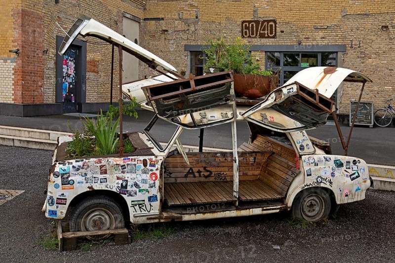 Subculture as an alternative to the traditional high culture of the state capital Wiesbaden, Kulturpark am Schlachthof, Hesse, Germany, Europe
