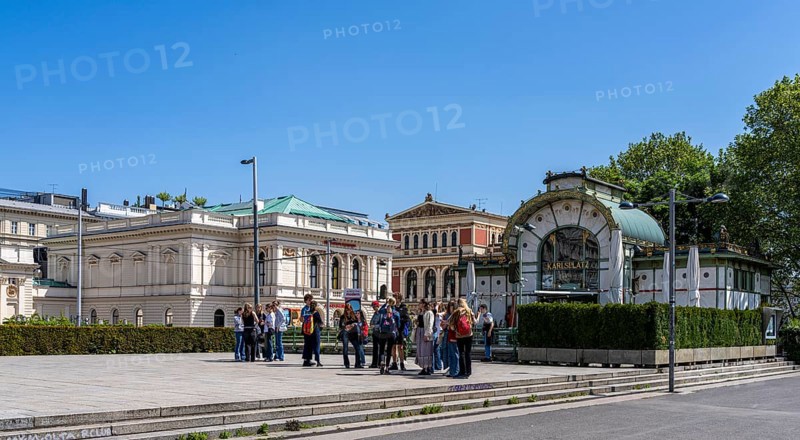Otto Wagner Pavilion, Karlsplatz, Vienna, Austria, Europe