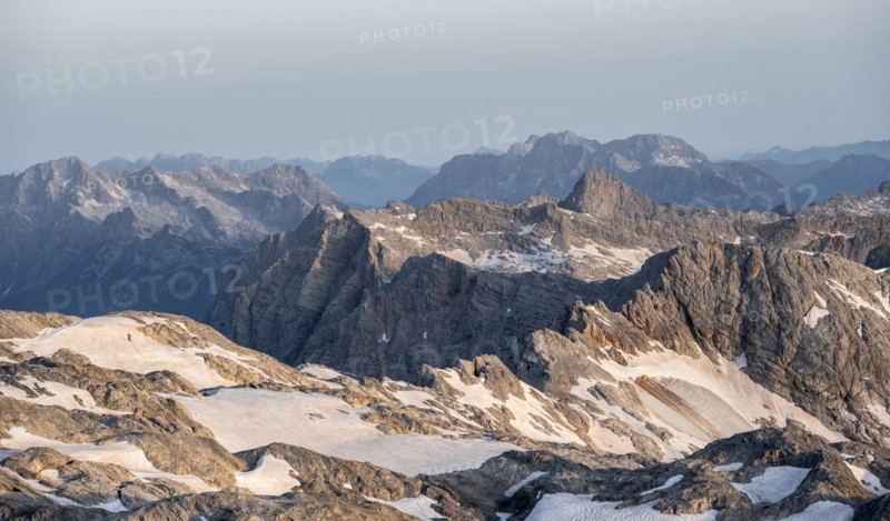 Remnants of snow, high alpine landscape, Übergossene Alm, Berchtesgaden Alps, Salzburger Land, Austria, Europe