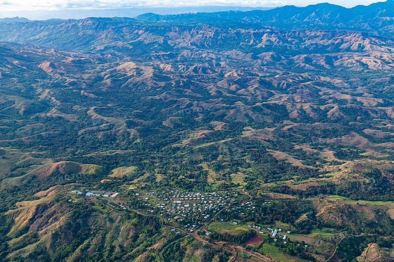 Aerial of Viti Levu, Fiji, South Pacific, Oceania