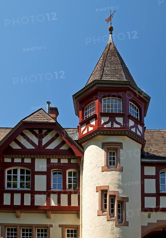 Alemannenhaus, house of the Alemannia Marburg fraternity, student association, Marburg an der Lahn, Hesse, Germany, Europe