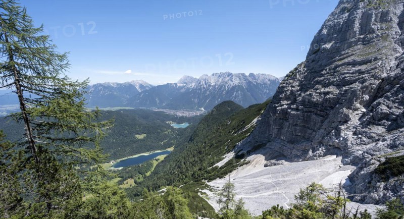 Ferchensee and Lautersee, Karwendel, Bavaria, Germany, Europe