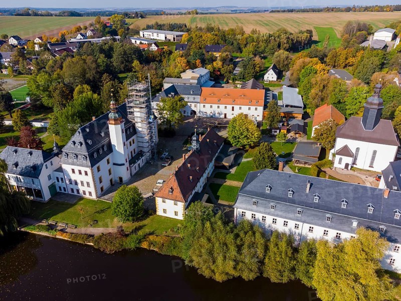 Blankenhain Castle in Blankenhain near Crimmitschau was once part of a knight's estate and, together with the German agriculture Museum on the grounds, is now a unique museum complex in Germany