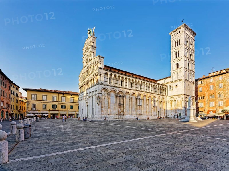 Church, Chiesa di San Michele in Foro, Piazza San Michele, Lucca, Tuscany, Italy, Europe