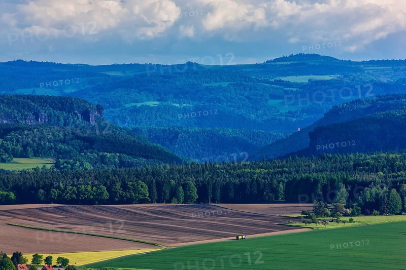 Elbe breakthrough near Bad Schandau in Saxon Switzerland