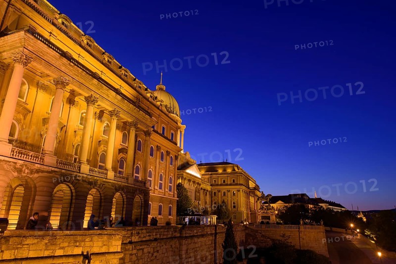 Night view of Buda Castle, the historical castle and palace complex of the Hungarian kings in Budapest, Hungary, Europe