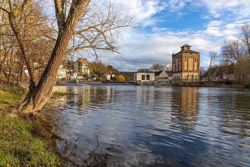 Saale near Bad Kösen Burgenlandkreis