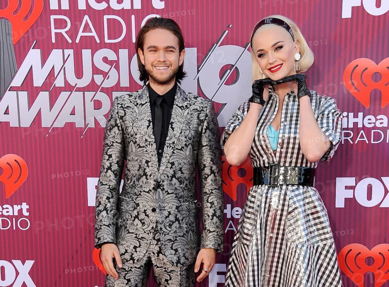 Katy Perry and Zedd at the 2019 iHeartRadio Music Awards held at the Microsoft Theater in Los Angeles, USA on March 14, 2019., Los Angeles, California, USA, North America