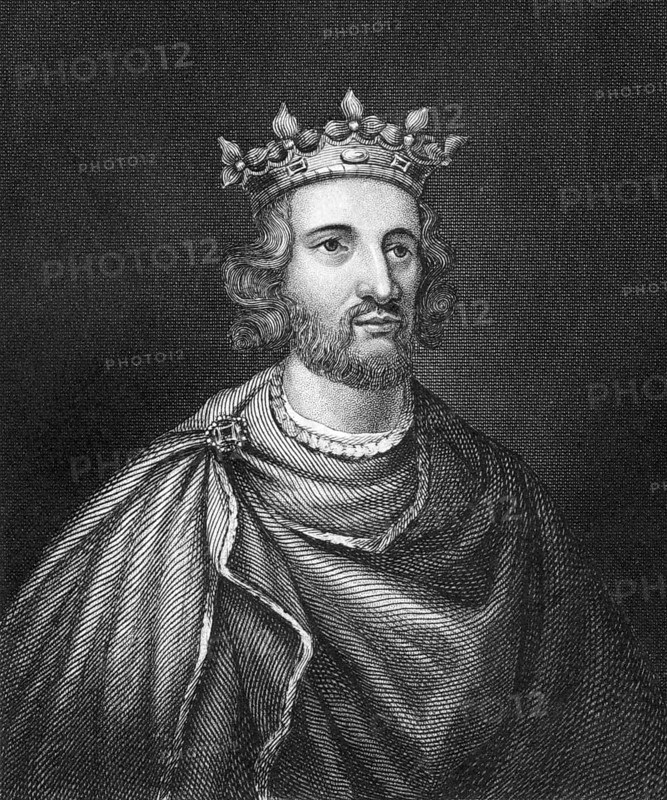 Henry III of England (1207-1272) on engraving from 1830. King of England during 1216-1472. Published in London by Thomas Kelly