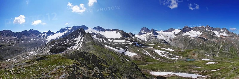 Part 2, 360 degree panoramic view from Piz R6, Silvretta, Vorarlberg, Austria, Europe