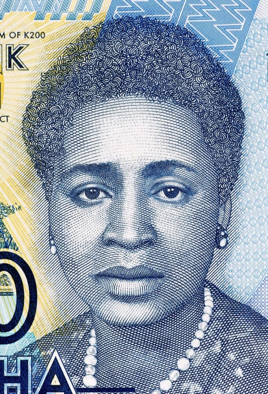 Rose Chibambo (born 1928) on 200 Kwacha 2012 Banknote from Malawi. Prominent politician best known for her political fight against the British colonialism