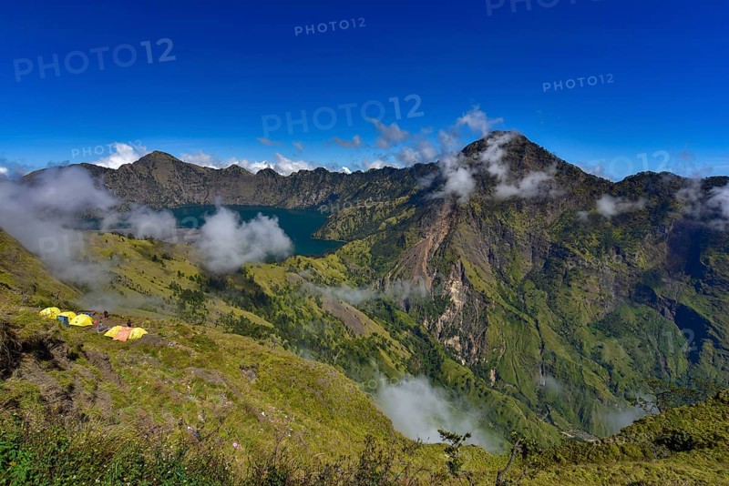 Rinjani volcano in Lombok Island, Indonesia, Asia