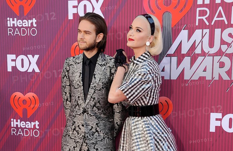 Katy Perry and Zedd at the 2019 iHeartRadio Music Awards held at the Microsoft Theater in Los Angeles, USA on March 14, 2019., Los Angeles, California, USA, North America