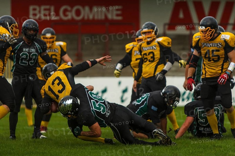 Ostend Pirates beat the Bruxelles Black Angels 16:15 in the Belgian final