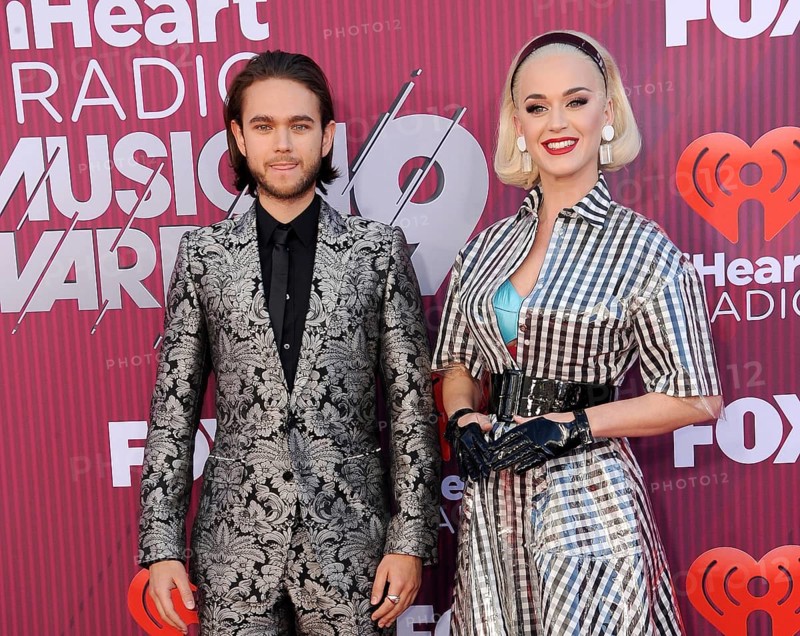 Katy Perry and Zedd at the 2019 iHeartRadio Music Awards held at the Microsoft Theater in Los Angeles, USA on March 14, 2019., Los Angeles, California, USA, North America