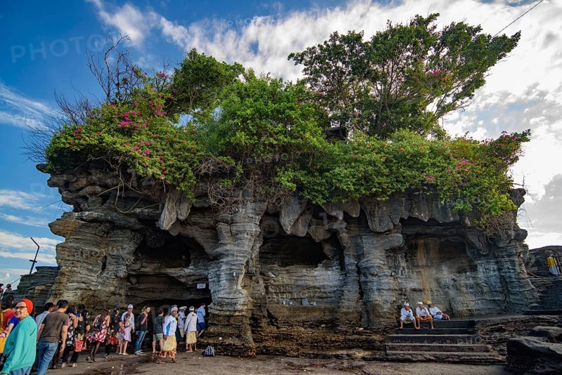 Tanah Lot, a rock formation in Bali Island, Indonesia, Asia