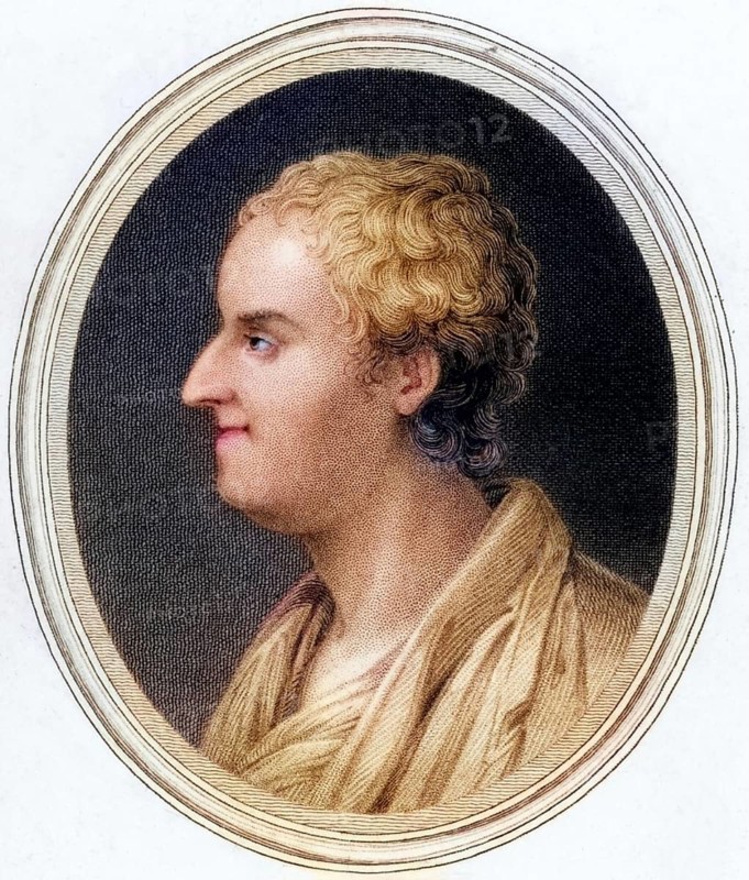 Thomas Gray (1716-1771), English poet and classical scholar. Copperplate engraving, London, 1837, Historical, digitally restored reproduction from a 19th century original, Record date not stated