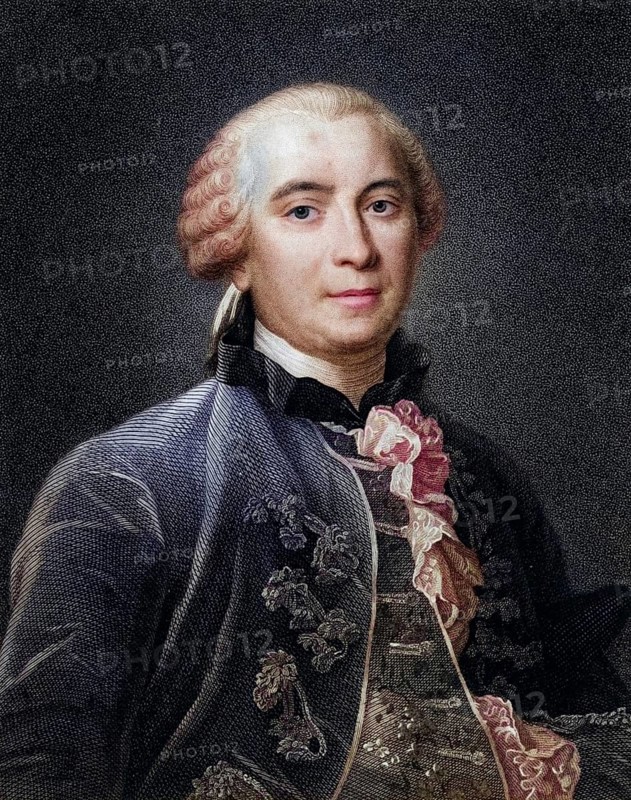 Georges-Louis Leclerc, Comte de Buffon (1707-88), French naturalist: author of the 44-volume Histoire Naturelle 1749-67. Stipple engraving after a portrait by Henri Drouais, painted in 1761. From The Gallery of Portraits by Charles Knight (London, 1833), Historic, digitally restored reproduction from a 19th century original, Record date not stated