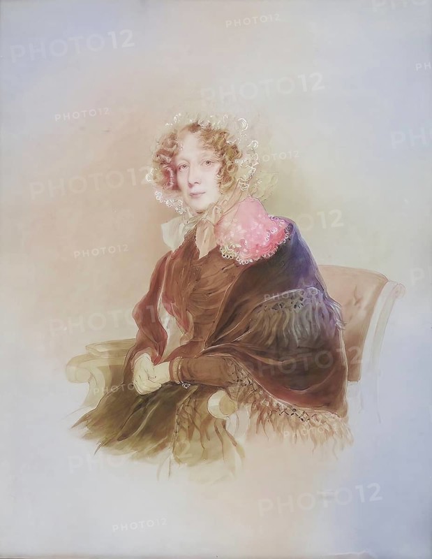 Princess Franziska Kaunitz-Rietberg, née Countess Ungnad von Weissenwolf, woman of Aloys Prince Kaunitz-Rietberg, Historical, digitally restored reproduction from a 19th century original, Record date not stated