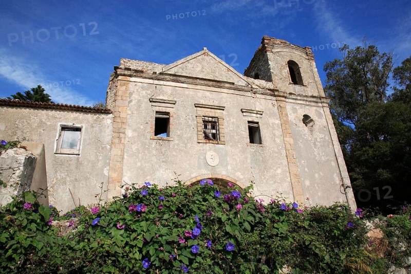 Monastery of Nossa Senhora do Desterro in Monchique, ruins, destroyed by earthquake in 1775, Algarve, Portugal, Europe