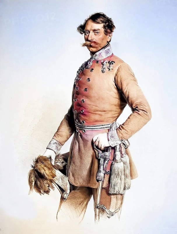 Franz Edler von Hauslab, from 1850: Franz Ritter von Hauslab (born 1 February 1798 in Vienna, died 11 February 1883 in Vienna) was an old Austrian general and cartographer, Historical, digitally restored reproduction from a 19th century original, Record date not stated