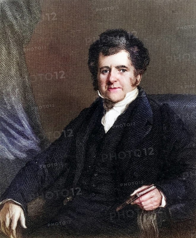 Richard Bright (1789-1858), English physician, born in Bristol. He described the kidney disease known as Bright's disease. Copperplate engraving, ca. 1830, Historic, digitally restored reproduction from a 19th century original, Record date not stated