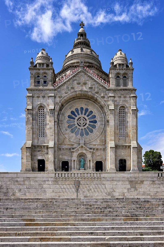 Sanctuary of the Sacred Heart of Jesus, Santa Lucia Church, Viana do Castelo, Minho, Portugal, Europe